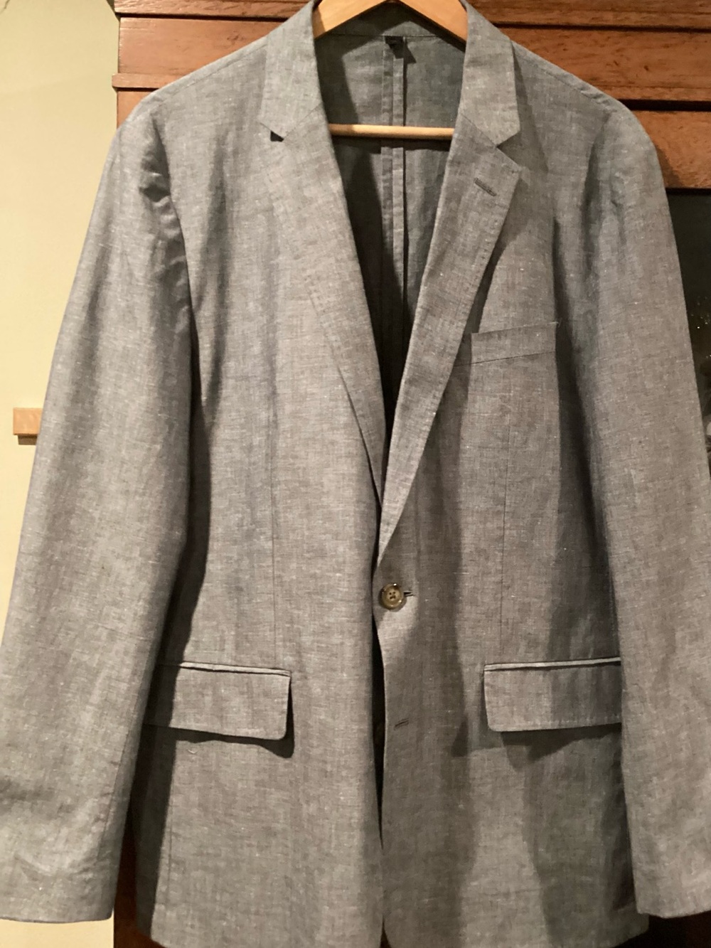 J. Crew Light Gray Linen-Blend Sport Coat